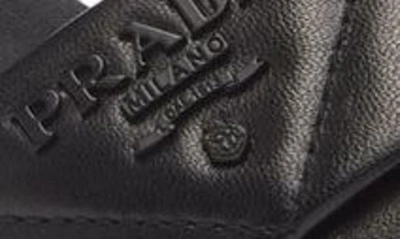 Prada Quilted Nappa Leather Platform Sandals In Black