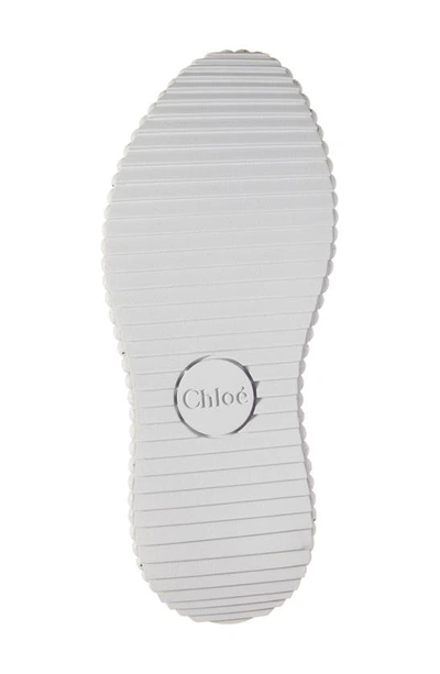 Shop Chloé Nama Platform Sneaker In Silver