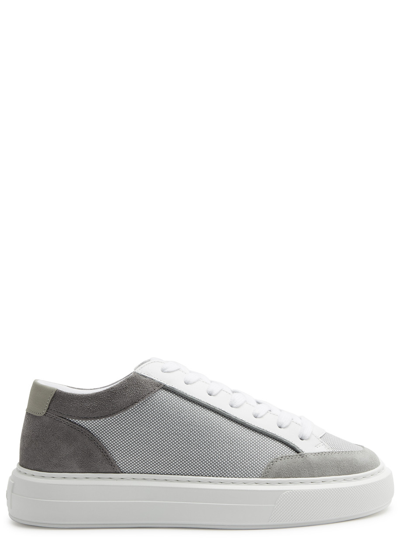 Shop Cleens Luxor Panelled Mesh Sneakers In White