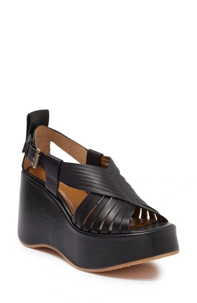 Shop See By Chloé Wedge Sandal In Nero