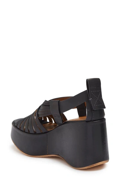 Shop See By Chloé Wedge Sandal In Nero