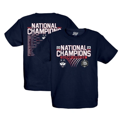 Shop Blue 84 Basketball National Champions Focus Bracket T-shirt In Navy