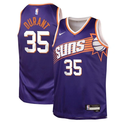 Shop Nike Youth  Kevin Durant Purple Phoenix Suns Swingman Jersey