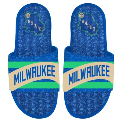 Shop Islide Royal Milwaukee Bucks 2023/24 City Edition Gel Slide Sandals