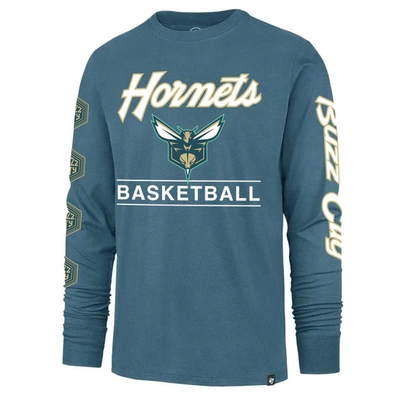 Shop 47 ' Teal Charlotte Hornets 2023/24 City Edition Triplet Franklin Long Sleeve T-shirt