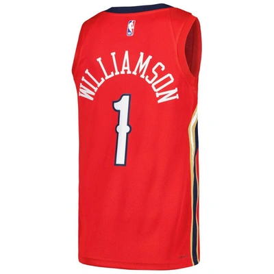 Shop Jordan Brand Zion Williamson Red New Orleans Pelicans Swingman Player Jersey