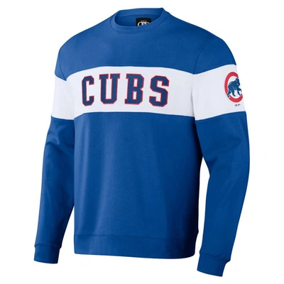 Shop Darius Rucker Collection By Fanatics Royal Chicago Cubs Stripe Pullover Sweatshirt