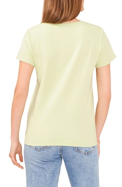 Shop Vince Camuto Jersey T-shirt In Foam Green