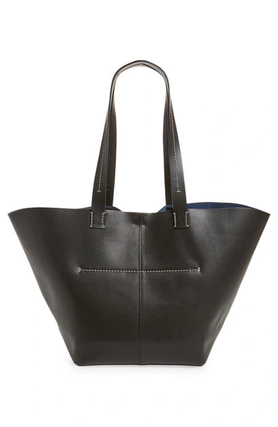 Shop Proenza Schouler White Label Large Bedford Leather Tote In Black
