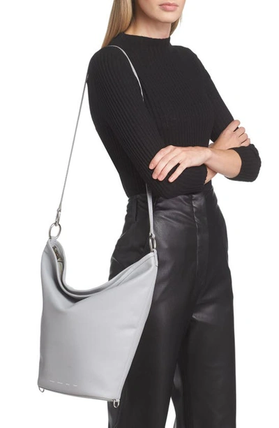 Shop Proenza Schouler White Label Spring Leather Bucket Bag In Ash