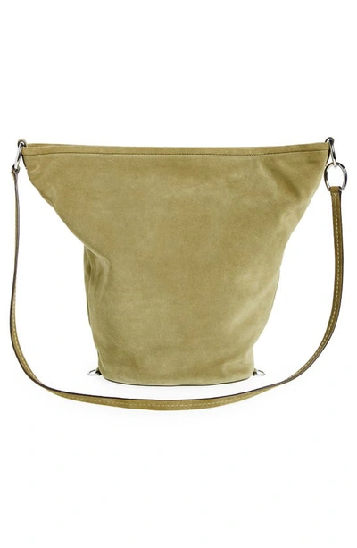 Shop Proenza Schouler White Label Spring Suede Bucket Bag In Bamboo