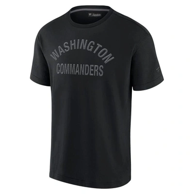 Shop Fanatics Signature Unisex  Black Washington Commanders Elements Super Soft Short Sleeve T-shirt