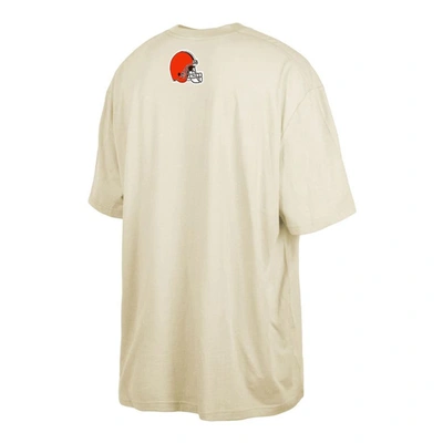 Shop New Era Cream Cleveland Browns 2023 Nfl Draft Big & Tall T-shirt