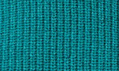 Shop Eileen Fisher Crewneck Rib Organic Cotton Chenille Sweater In Peacock