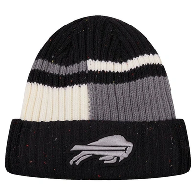Shop Pro Standard Black/white Buffalo Bills Speckled Cuffed Knit Hat