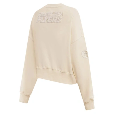 Shop Pro Standard Cream Philadelphia Flyers Neutral Pullover Sweatshirt