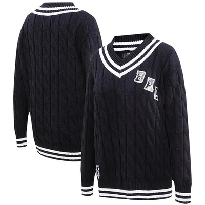 Shop Pro Standard Black Baltimore Ravens Prep V-neck Pullover Sweater