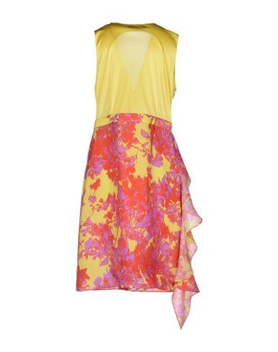 Shop Emanuel Ungaro Knee-length Dress In Yellow