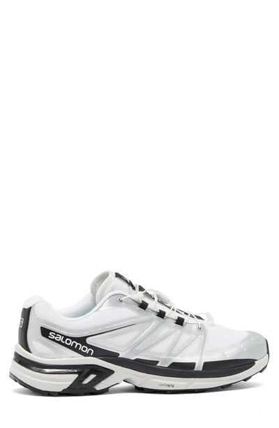 Shop Salomon Xt-wings 2 Trail Running Shoe In White/ Silver Metallic