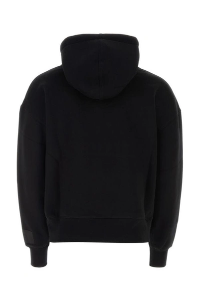 Shop Ami Alexandre Mattiussi Ami Man Black Cotton Blend Sweatshirt