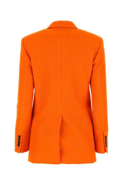Shop Ami Alexandre Mattiussi Ami Woman Orange Wool Blazer