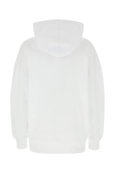 Shop Ami Alexandre Mattiussi Ami Unisex White Cotton Sweatshirt