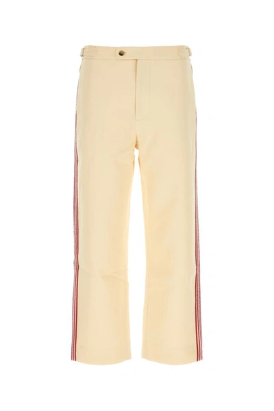 Shop Bode Man Ivory Cotton Pant In White