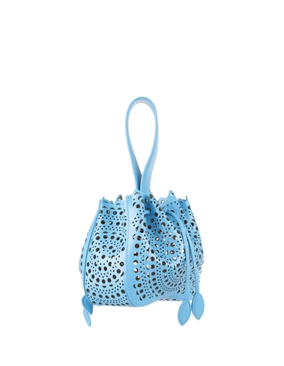 Shop Alaïa Vienne Rose Marie 16 Bag In In Blue