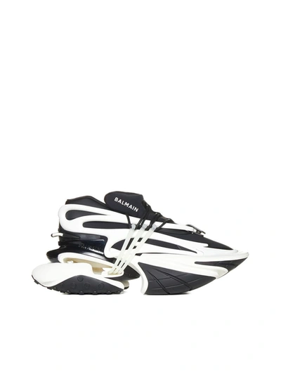 Shop Balmain Sneakers In Noir Blanc