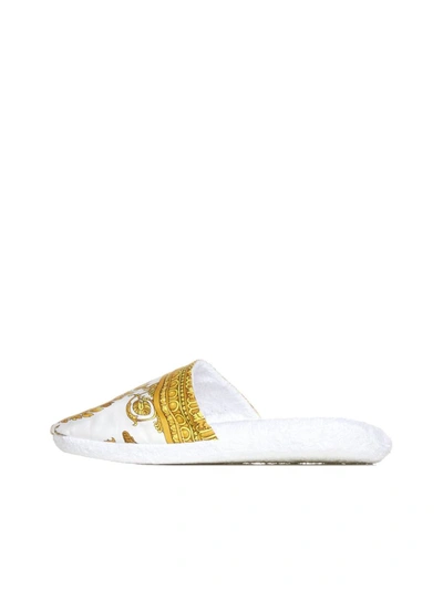 Shop Versace Home Sandals In White