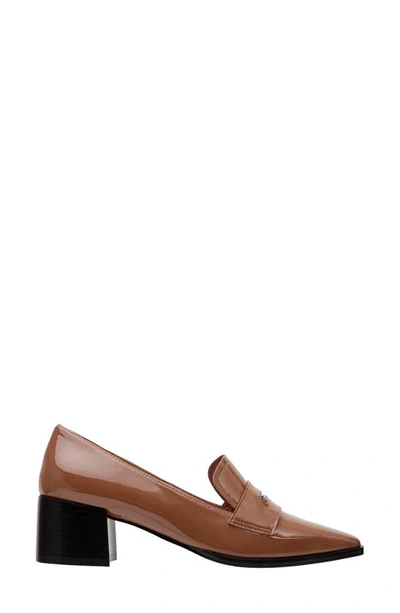 Linea Paolo Miramar Penny Loafer Pump In Cognac