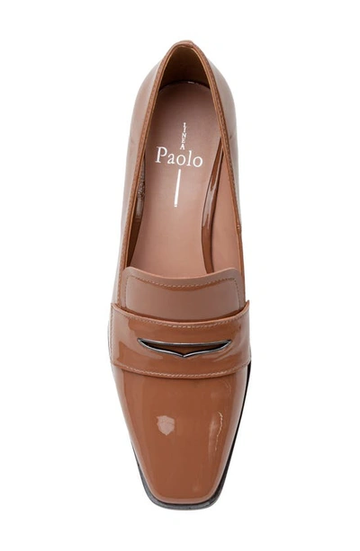 Linea Paolo Miramar Penny Loafer Pump In Cognac