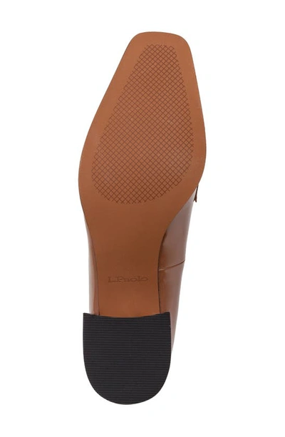 Linea Paolo Miramar Penny Loafer Pump In Cognac