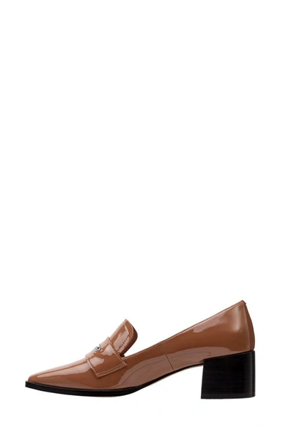 Linea Paolo Miramar Penny Loafer Pump In Cognac