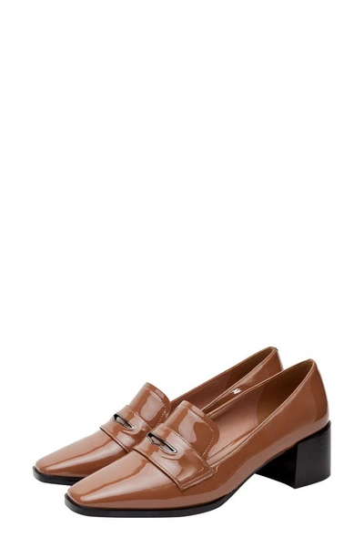 Linea Paolo Miramar Penny Loafer Pump In Cognac