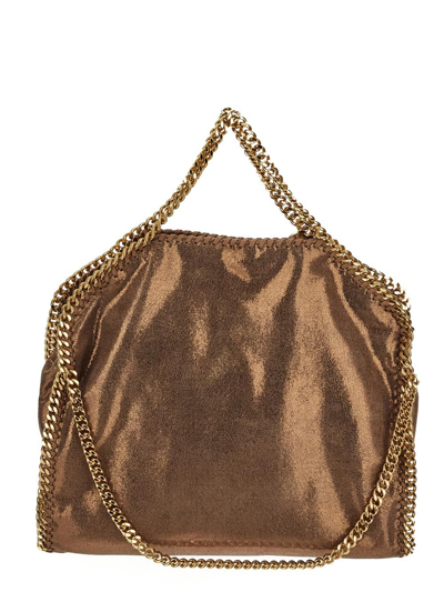 Shop Stella Mccartney Chain Strap Tote Bag In Brown
