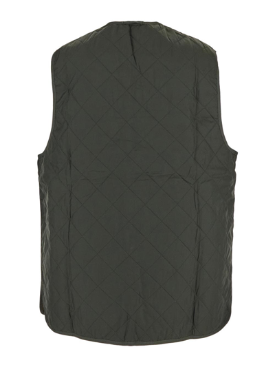 Shop Barbour Quilted Reversible Waistcoat In Green