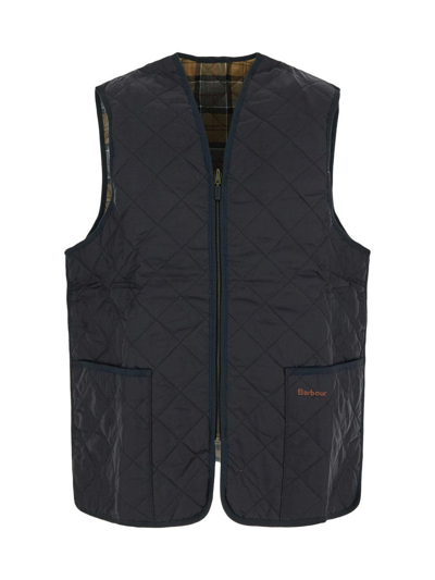 Shop Barbour Quilted Reversible Waistcoat In Blue