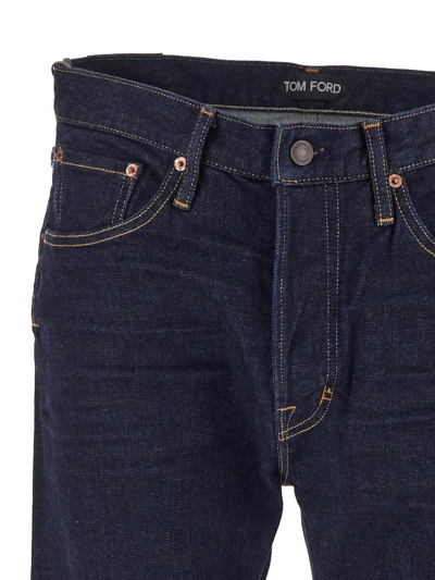 Shop Tom Ford Classic Jeans In Blue