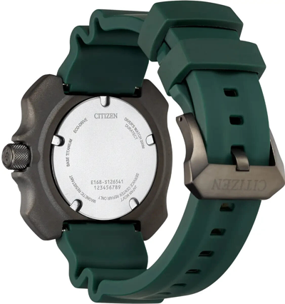 Pre-owned Citizen Promaster Bn0228-06w 46mm Green Dial 200m Diver's Watch -