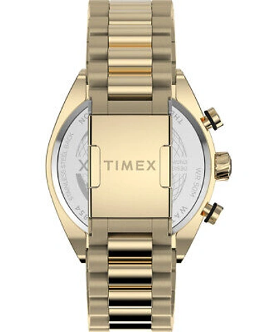 Pre-owned Timex Gold Mens Chronograph Watch Legacy Tw2w22100
