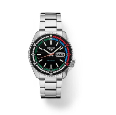 Pre-owned Seiko 5 Sports Limited Edition Automatic Black Dial Men's Watch Srpk13