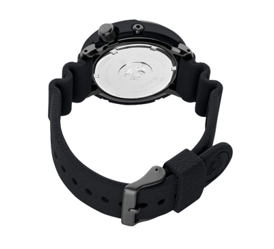 Pre-owned Seiko Prospex Solar Diver's Black Silicone Strap Round Men's Watch Sne567