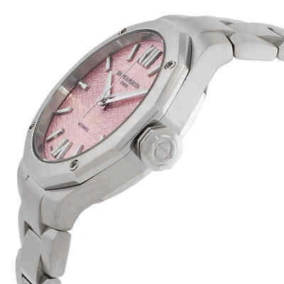 Pre-owned Baume & Mercier Baume Et Mercier Riviera Automatic Pink Dial Ladies Watch M0a10675