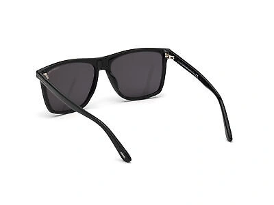 Pre-owned Tom Ford Sunglasses Ft0832-n Fletcher 01a Black Smoke Man In Gray