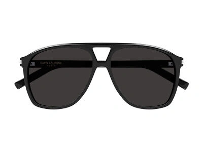 Pre-owned Saint Laurent Sunglasses Sl 596 Dune 001 Black Black Woman