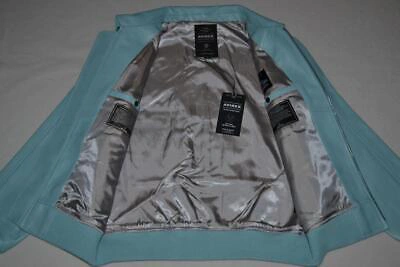 Pre-owned Avirex Authentic  Icon Leather A1 Bomber Jacket Mens Glacier Blue All Sizes