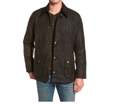 Pre-owned Barbour Ashby Wax Cotton Jacket British Style Msrp $425 In Olive Great Reviews In Green