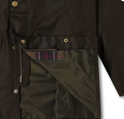 Pre-owned Barbour Ashby Wax Cotton Jacket British Style Msrp $425 In Olive Great Reviews In Green