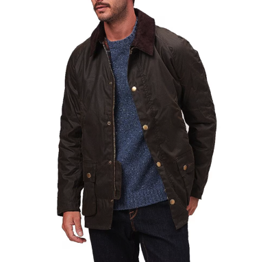 Pre-owned Barbour Ashby Wax Cotton Jacket British Style Msrp $425 In Olive Great Reviews In Green